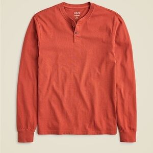 J crew Vintage-wash cotton henley wildfire